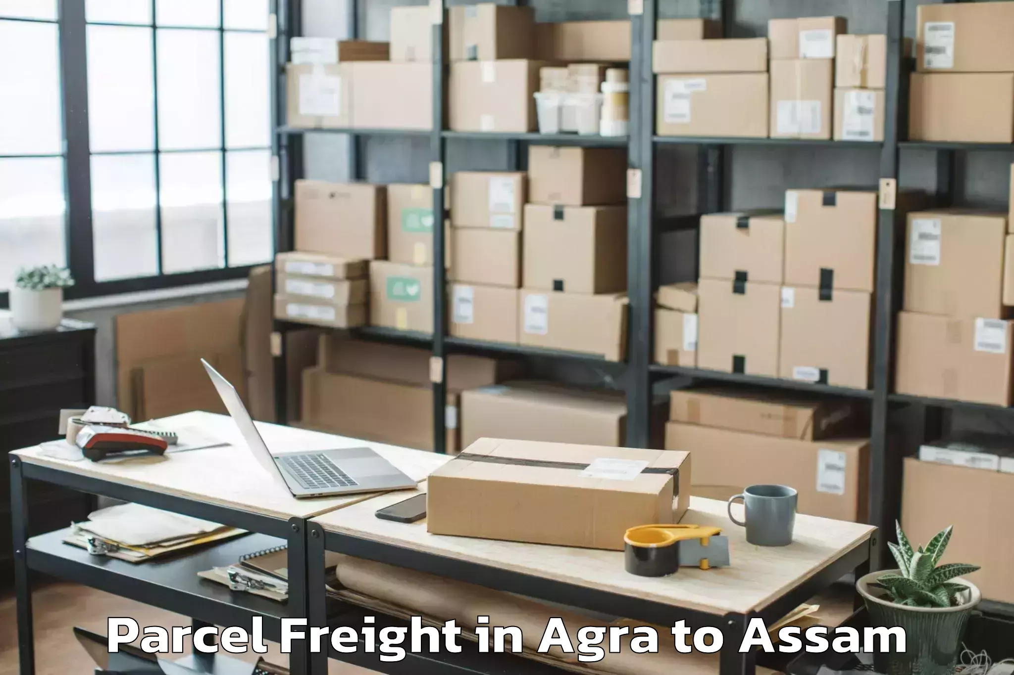 Top Agra to Sipajhar Parcel Freight Available